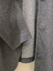 Gray Cotton Casual Coat | Half Sleeve |GoodConditi