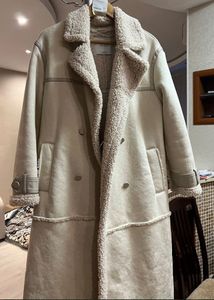 Viral Bershka Faux leather Shearling TrenchCoat