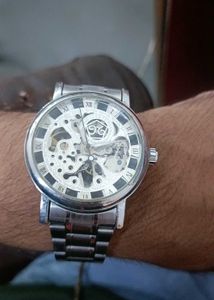 Elegant Skeleton Dial Watch