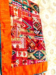 Swap Avilable Colorful Patchwork Kimono Saree 2