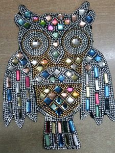 Sparkly Owl Rhinestone Applique