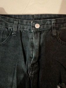 Ripped Black Wash Jeans