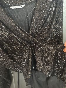 Zara Sequin Top