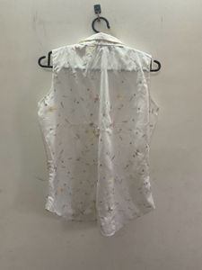 Sleeveless White Top