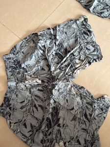 Cod Set Printed Relaxed Shirt With Shorts