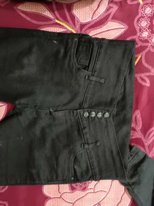 Black Denim High Waist Jeans