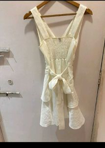 Ivory Tiered Mini Dress