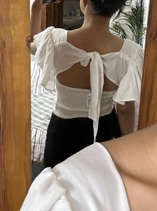 White Top With Bow