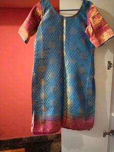 Silk Blend Tunic Dress