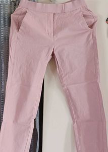 Pink Casual Trousers- Rarely Worn
