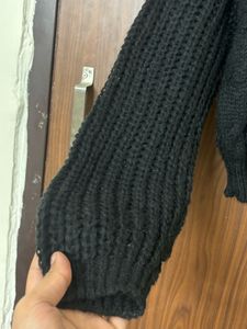 Chic Black Knit Sweater