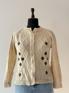 Floral Knit Cardigan