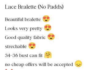 Lacey Bralette Without Pads