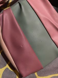 Donating Color Block Crossbody Bag Zip Damaged