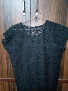 Black Lace Oversized Tee🎀