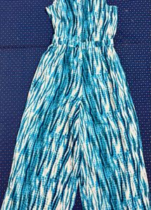 Printed Shirt Style Collar Jumpsuit