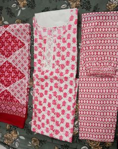 Kurta Set Dupatta Pink