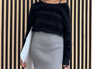 Fluffy Black Sweater