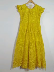 Yellow Ethnic Gown ( Women&#39;s)
