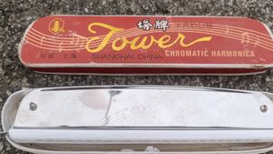 New One hardly used mouth Harmonica