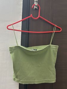Cute Green Crop Top