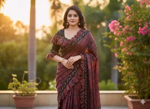 Elegant Designer Complete Saree with Blouse