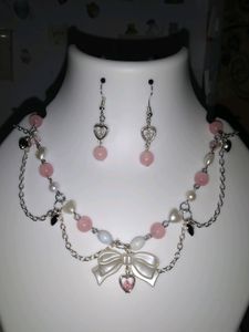 ethereal coquette pink necklace 🧚🏻‍♀️💓
