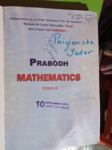 Prabodh Mathematics Class X Textbook