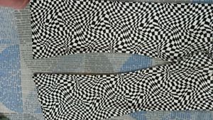 Check Print Y2k Yoga Pants