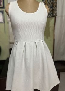 White Fit & Flare Dress