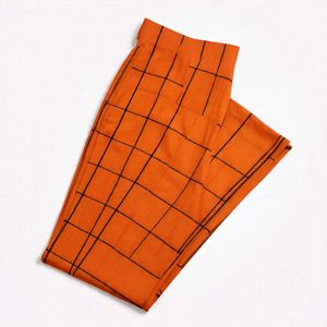 Orange Plaid Pants