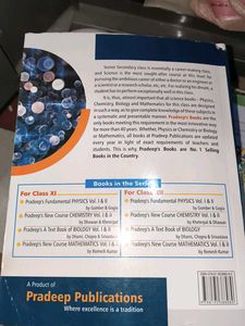 Pradeep's Chemistry Class XI Vol. I and 2