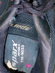 Sparx Black Lace-Up Sneakers