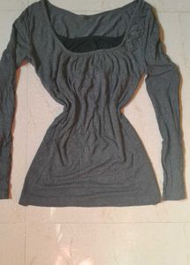 Gray Color Top/dress + Freebie