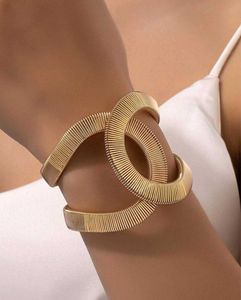 Gold Statement Bangle Bracelet