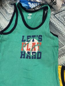 6-12 months  Boys vest pack of 9