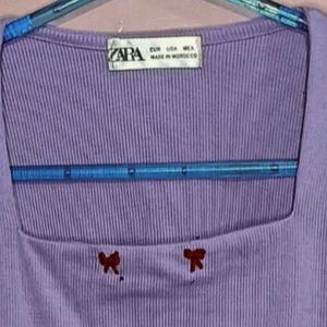 Purple Cute Korean Top