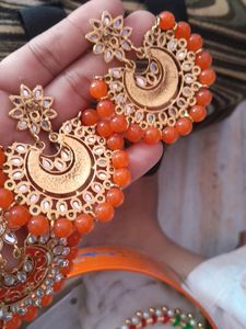 Mangtika And Earings Set