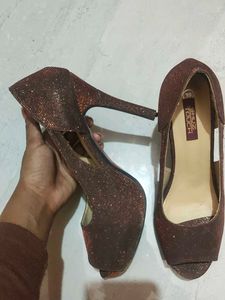 Shuz Touch Bronze Women Heel Clearance Sale