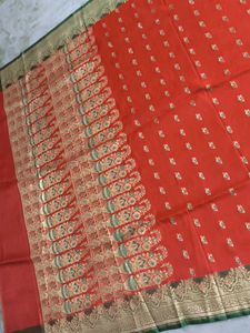 Red Banarasi Silk Saree