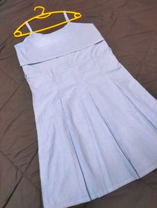 White And Blue Cute Dress 🌨️🌊🌀