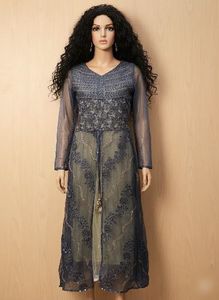 Elegant Blue Embroidered Kurta