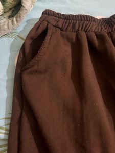Brown Joggers (Inside Woollen Material) Strechable