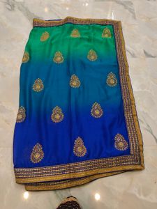 Multi Colour Saree With Blouse