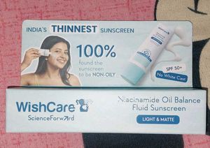 Wishcare Niacinamide Oil Balance Fluid Sunscreen
