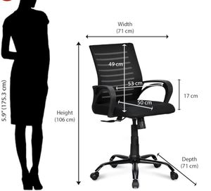 Ergonomic Office Chair with Adjustable Height