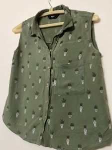 Green Tank Top For Ladies