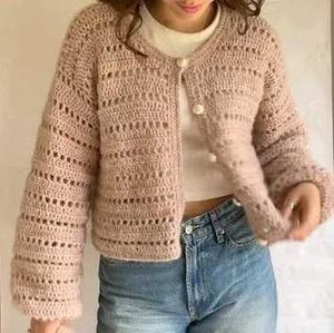 Heart Crochet Cardigan