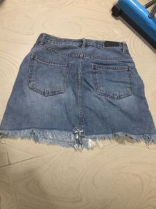 Denim Mini Skirt