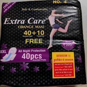 Extra Care Orange Maxi Pads - 40 + 10
